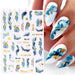 Sticker Marble - Smoke Design - Angelina Nail Supply NYC