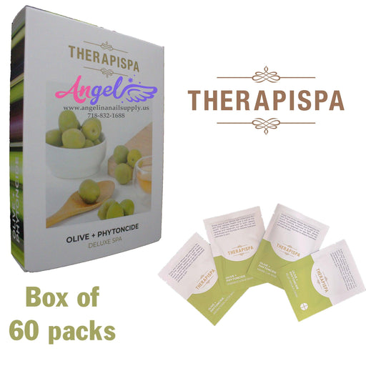 Therapispa Deluxe Spa | Box/60packs | Olive - Angelina Nail Supply NYC