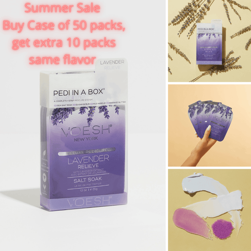VOESH Lavender Relieve (Case of 50 packs + get extra 10 packs FREE same flavor) - Angelina Nail Supply NYC