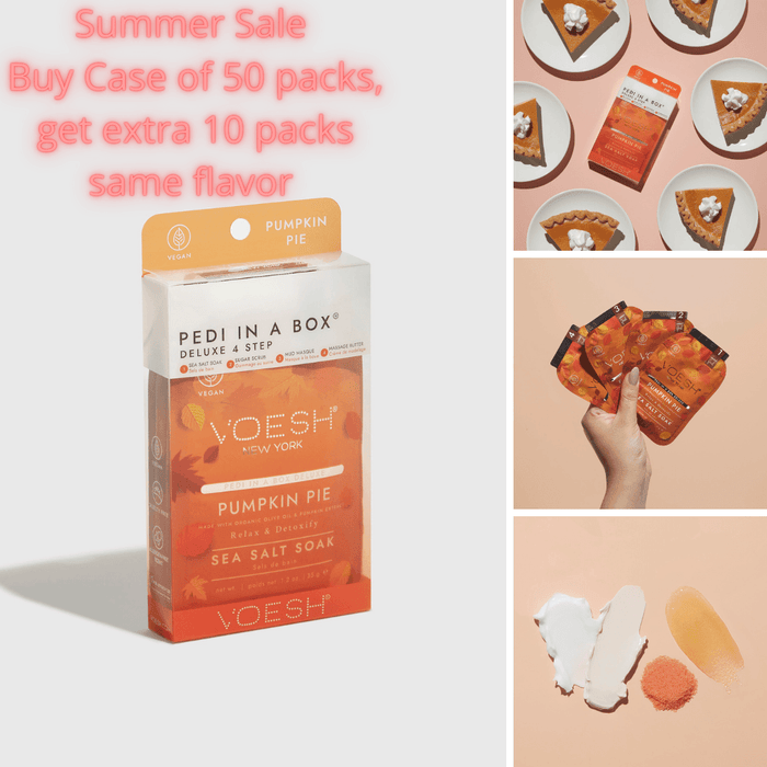 VOESH Pumpkin Pie (Case of 50 packs + get extra 10 packs FREE same flavor) - Angelina Nail Supply NYC